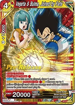 Vegeta & Bulma, Joined by Fate — Rise of the Unison Warrior Pre-Release Cards card
