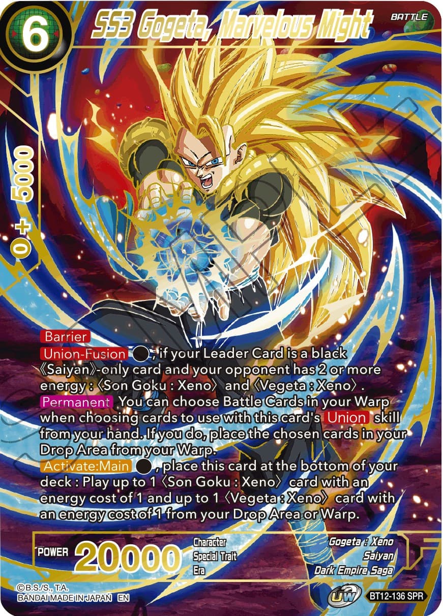 SS3 Gogeta, Marvelous Might (SPR) — Vicious Rejuvenation card