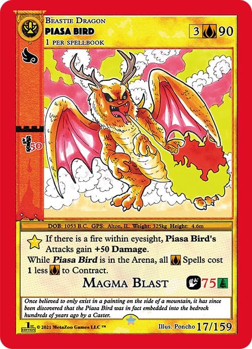 Piasa Bird — Cryptid Nation: First Edition card