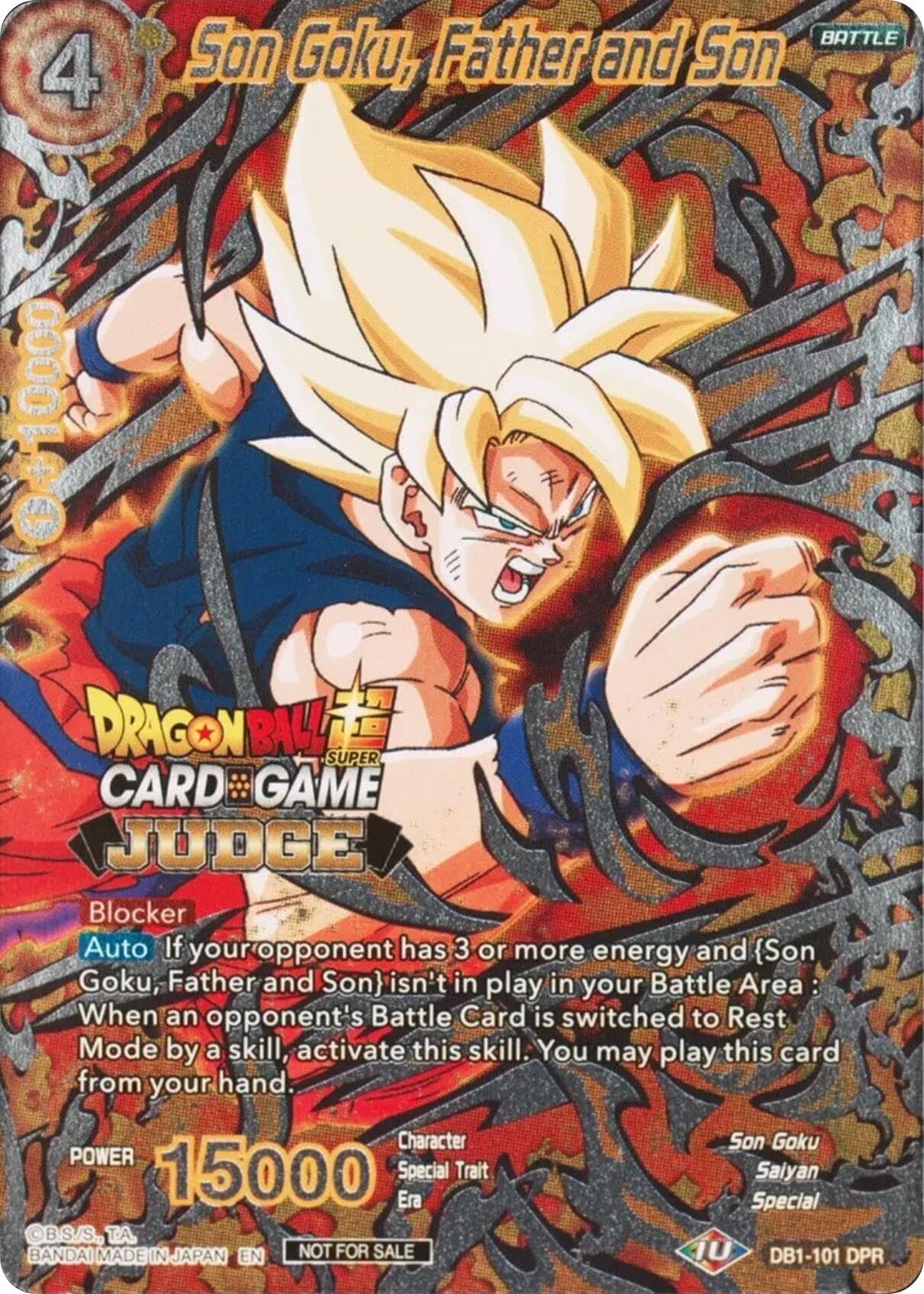 Son Goku, Father and Son — Judge Promotion Cards card