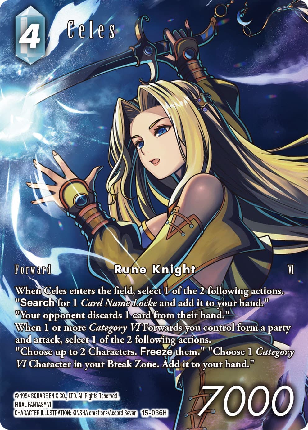 Celes (Full Art) — Crystal Dominion card
