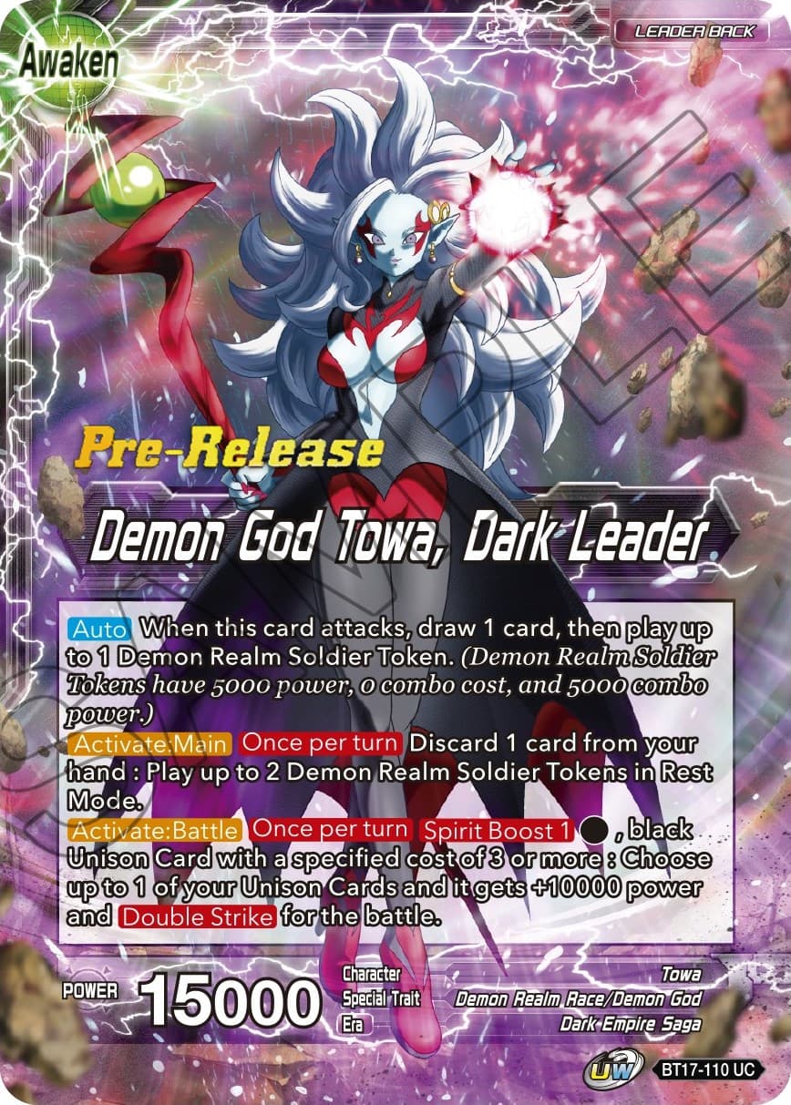 Towa // Demon God Towa, Dark Leader — Ultimate Squad Pre-Release Cards card
