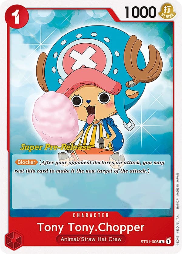 Tony Tony.Chopper — Super Pre-Release Starter Deck 1: Straw Hat Crew card