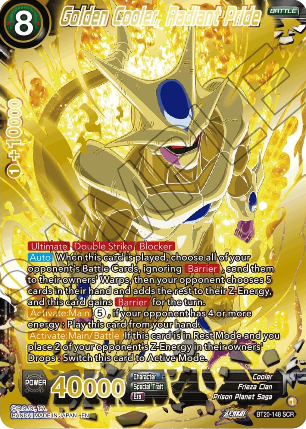 Golden Cooler, Radiant Pride (SCR) — Power Absorbed card