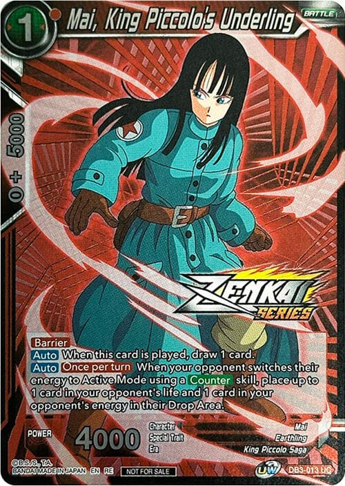 Mai, King Piccolo's Underling (Event Pack 11) — Tournament Promotion Cards card