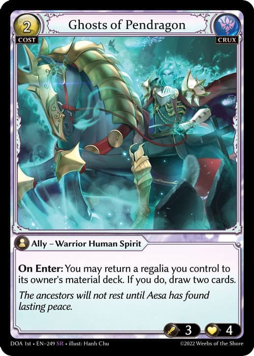 Ghosts of Pendragon — Dawn of Ashes 1st Edition card
