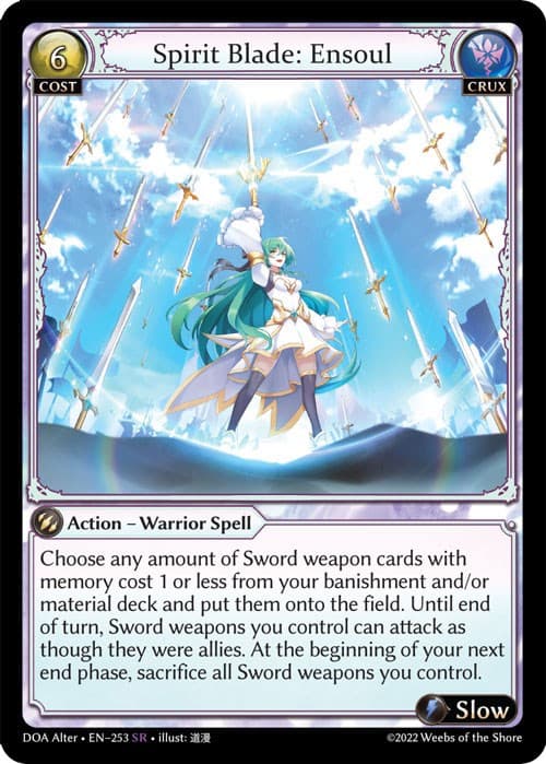 Spirit Blade: Ensoul — Dawn of Ashes Alter Edition card
