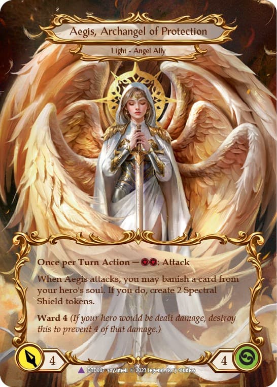 Figment of Protection // Aegis, Archangel of Protection (Marvel) — Dusk till Dawn card