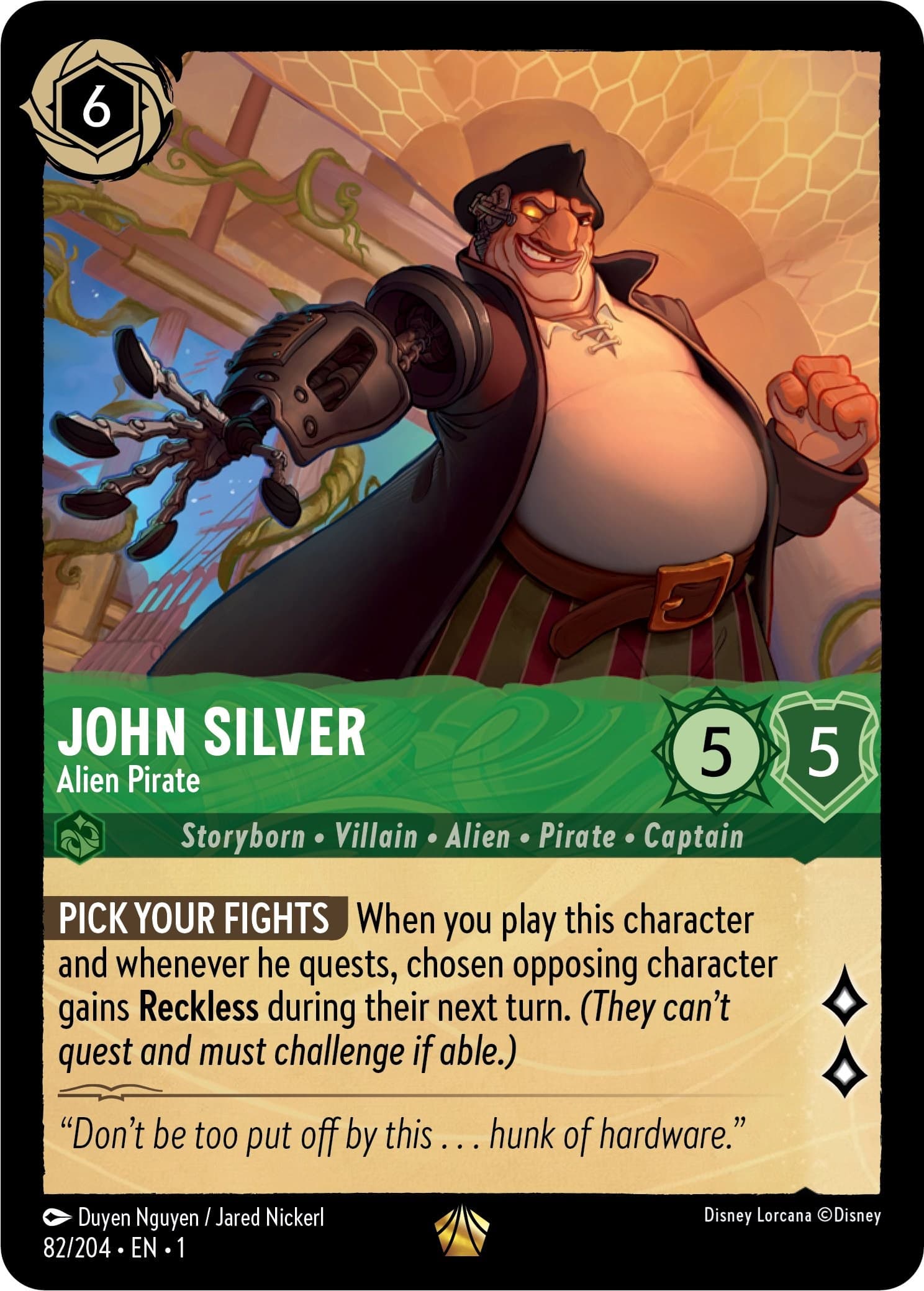 John Silver - Alien Pirate — The First Chapter card