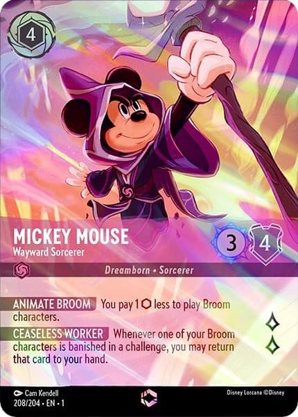 Mickey Mouse - Wayward Sorcerer (Enchanted) — The First Chapter card
