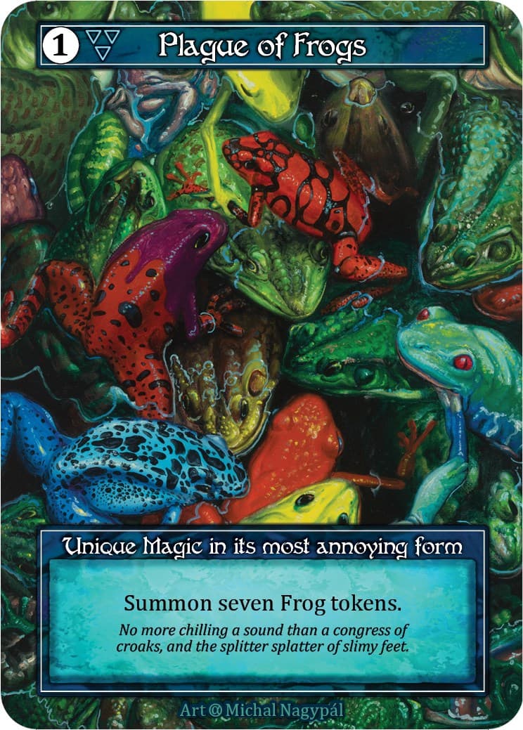 Plague of Frogs (Foil) — Alpha card