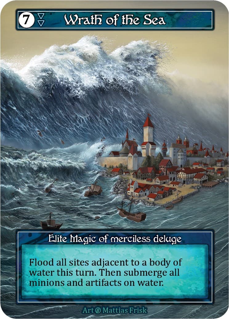 Wrath of the Sea (Foil) — Beta card