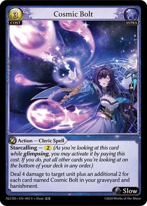 Cosmic Bolt — Alchemical Revolution Starter Decks card