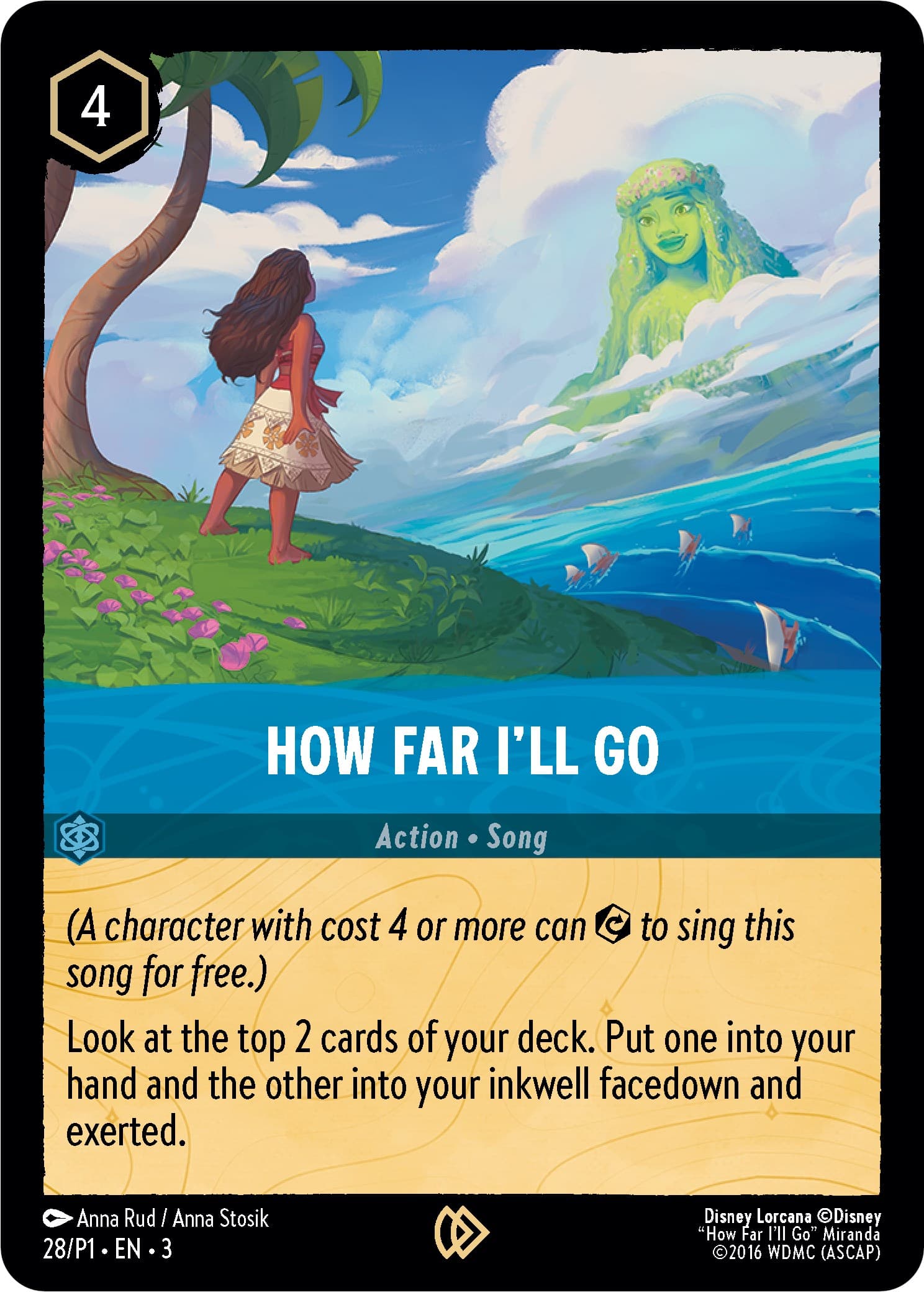 How Far I'll Go — Disney Lorcana Promo Cards card