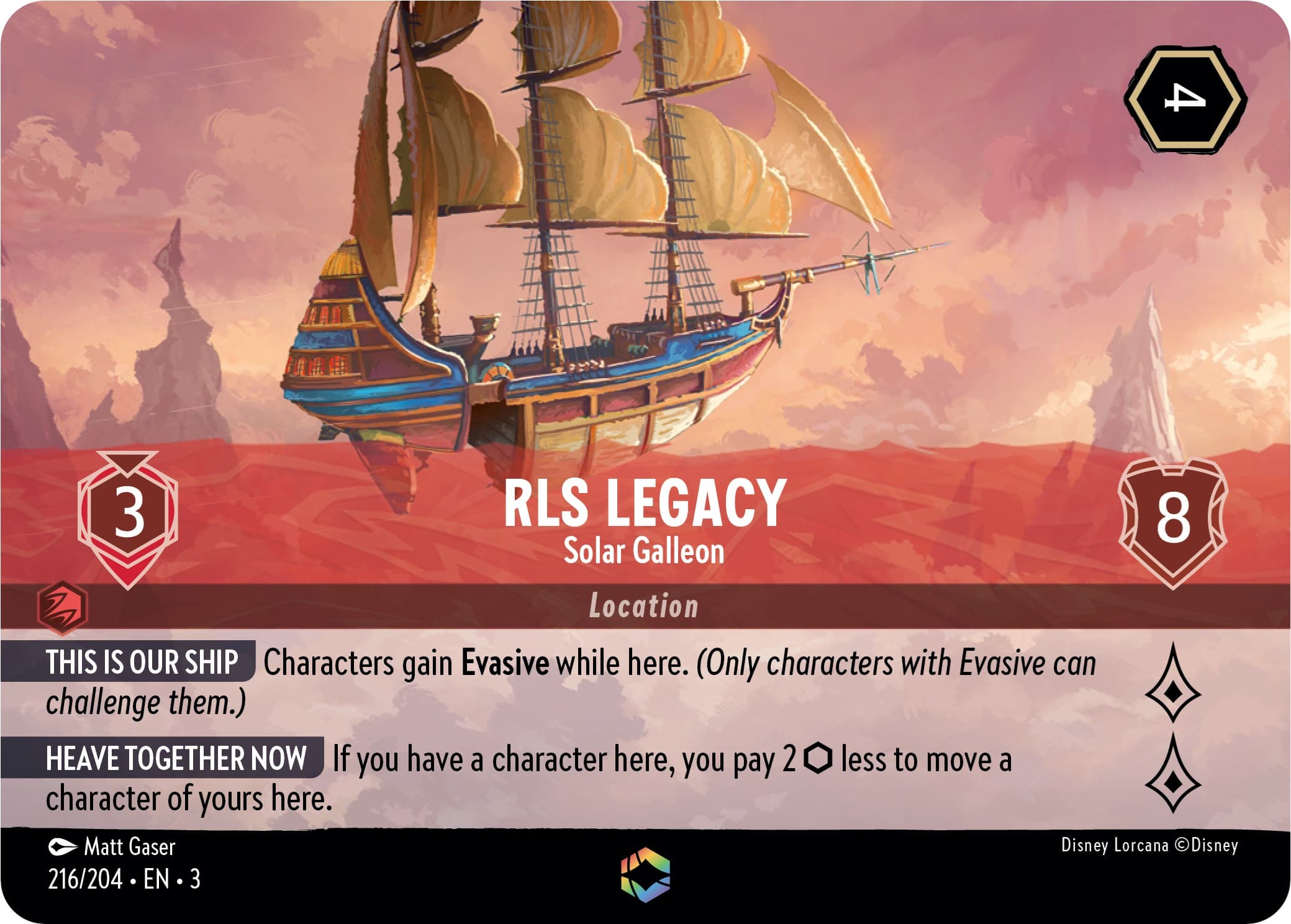 RLS Legacy - Solar Galleon (Enchanted) — Into the Inklands card