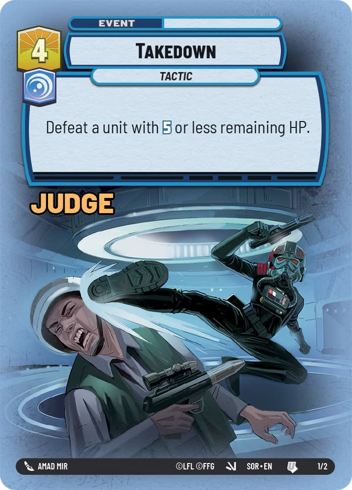 Takedown — Judge Promos card