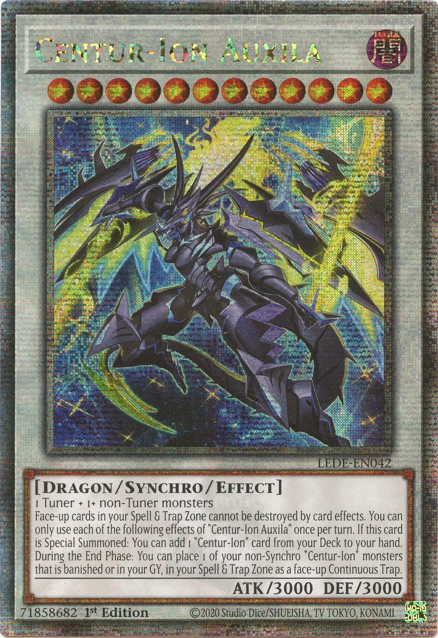 Centur-Ion Auxila (Quarter Century Secret Rare) — Legacy of Destruction card