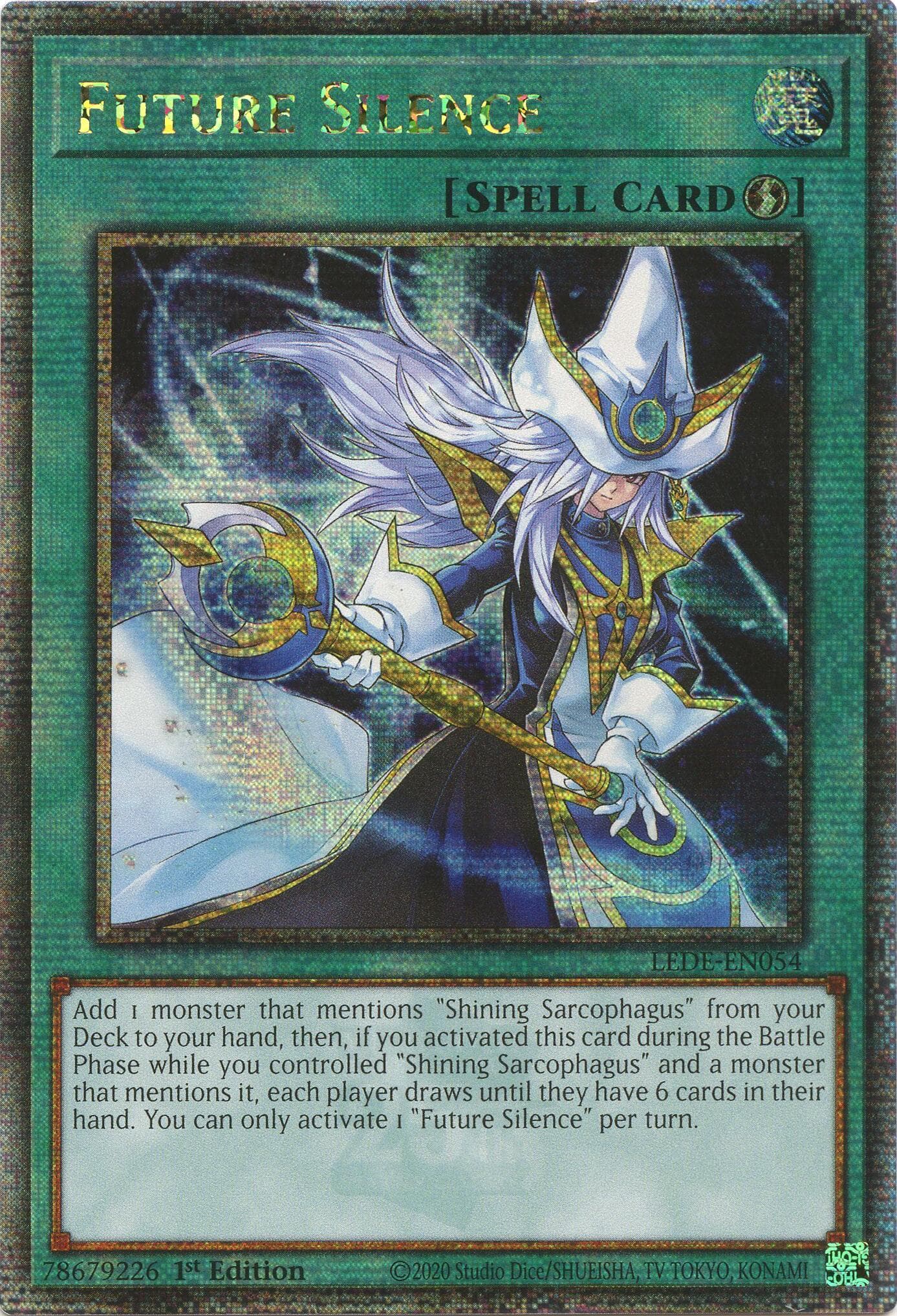 Future Silence (Quarter Century Secret Rare) — Legacy of Destruction card