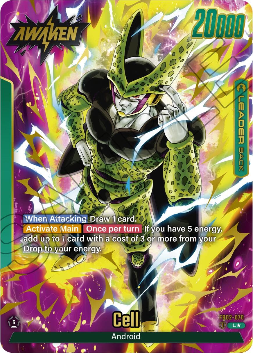 Cell - FB02-070 (Alternate Art) — Blazing Aura card