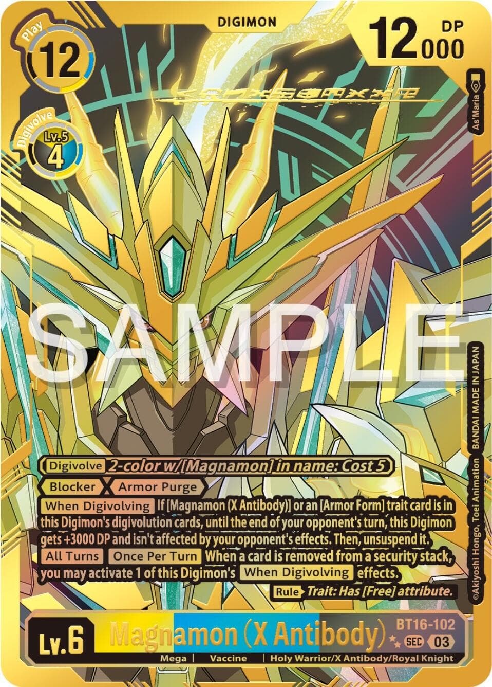Magnamon (X Antibody) (Textured) — Beginning Observer card
