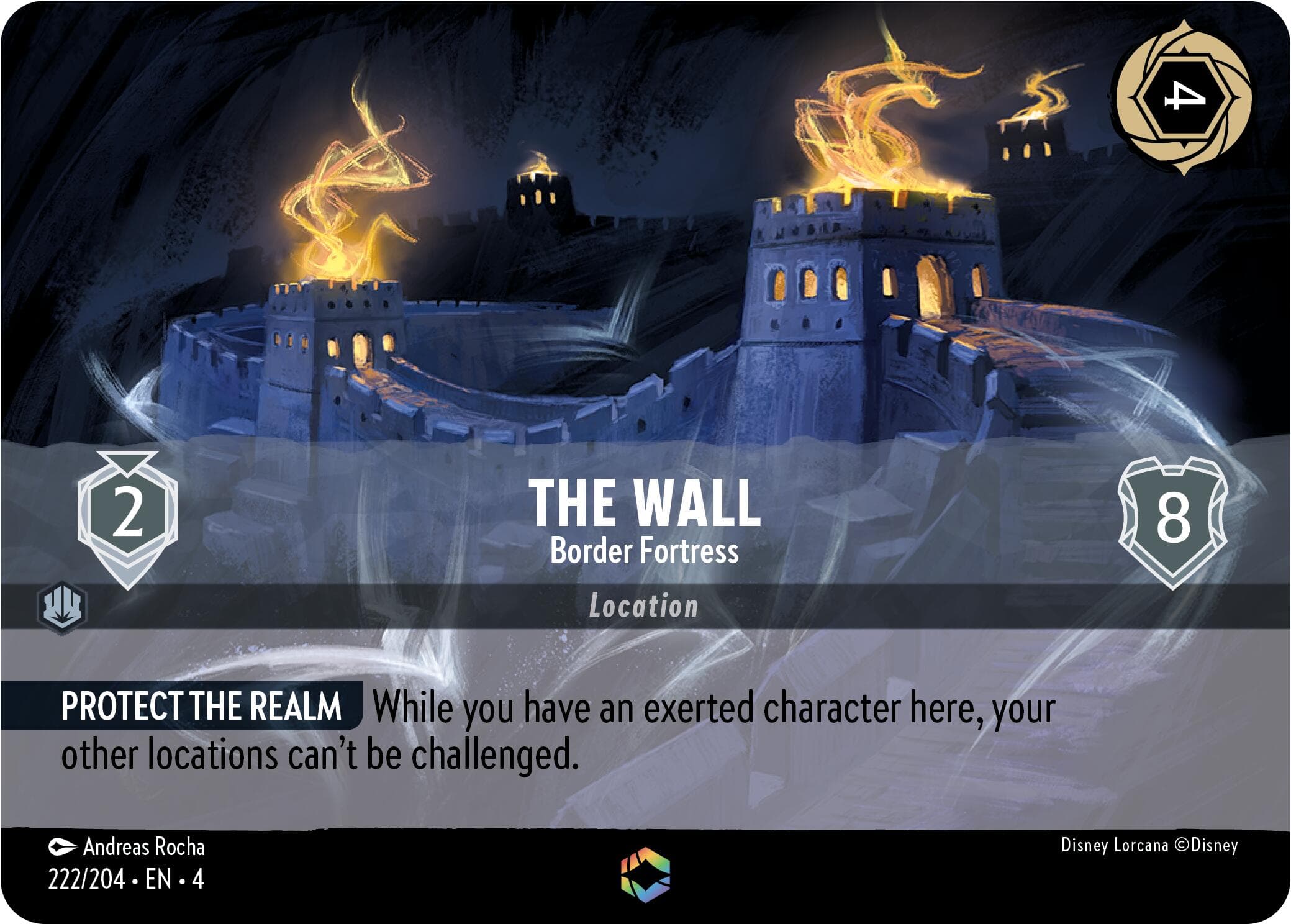 The Wall - Border Fortress (Enchanted) — Ursula's Return card