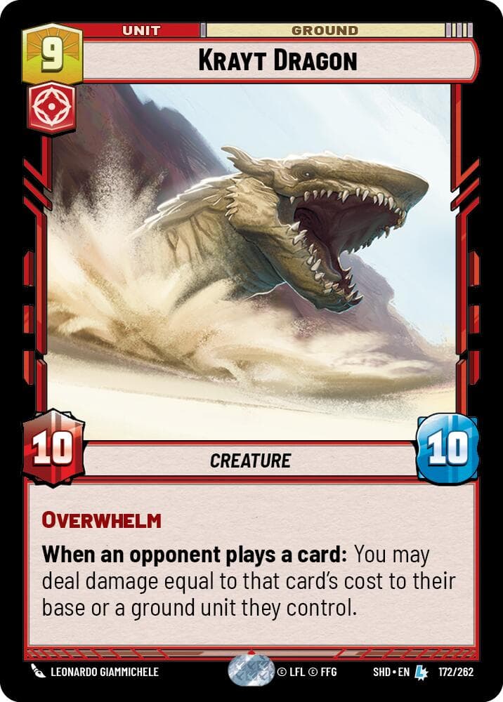Krayt Dragon — Shadows of the Galaxy card