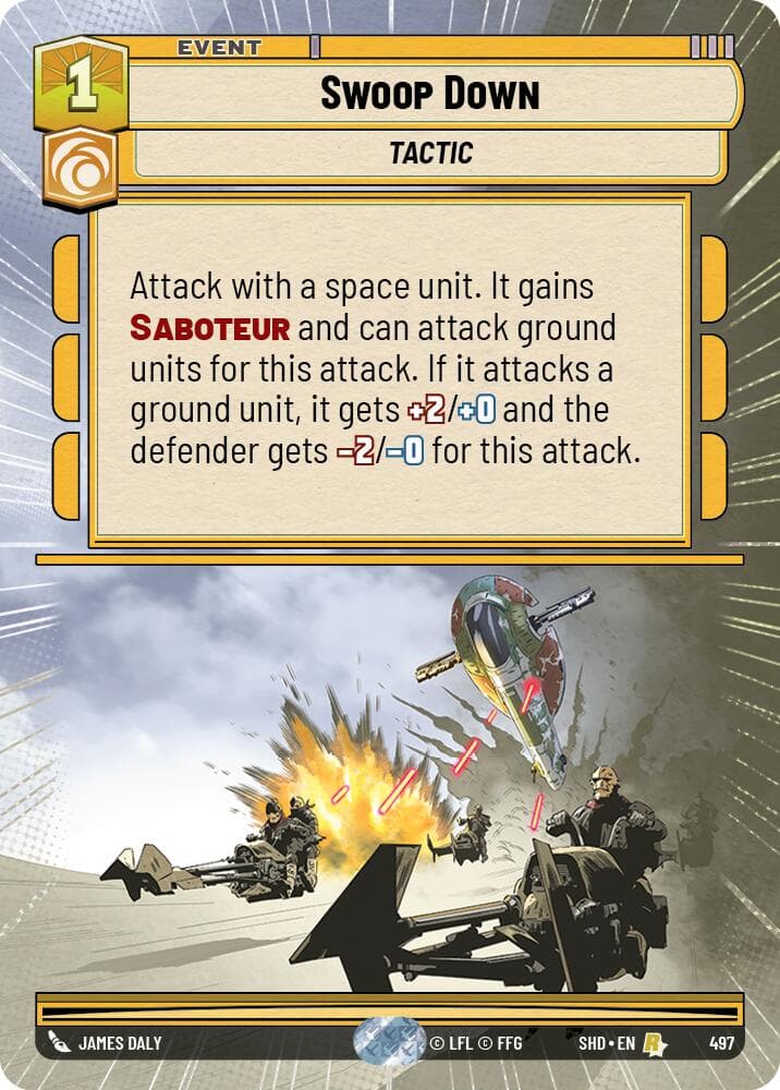 Swoop Down (Hyperspace) — Shadows of the Galaxy card