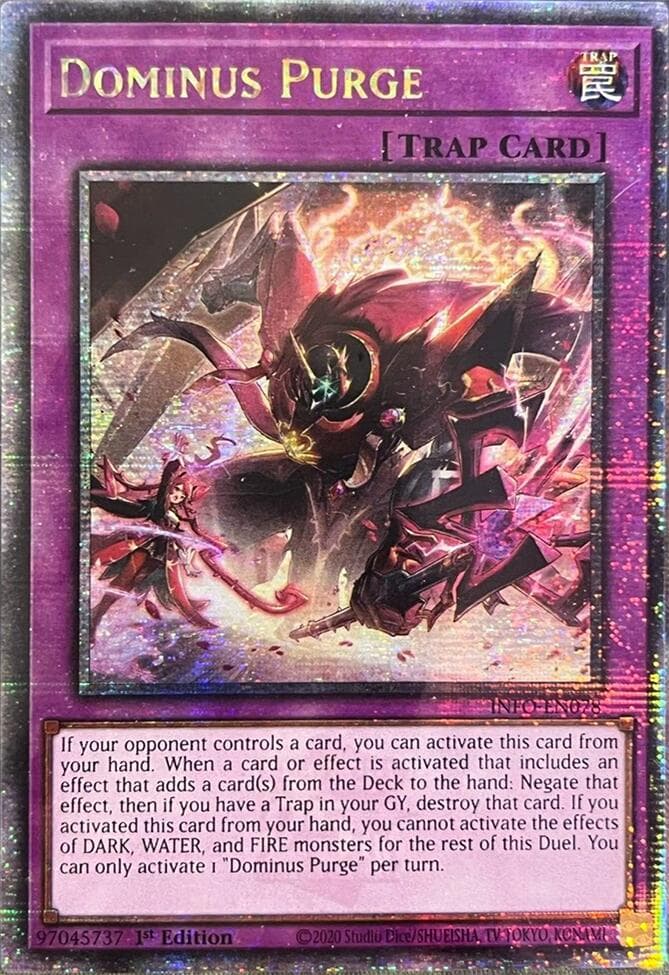 Dominus Purge (Quarter Century Secret Rare) — The Infinite Forbidden card