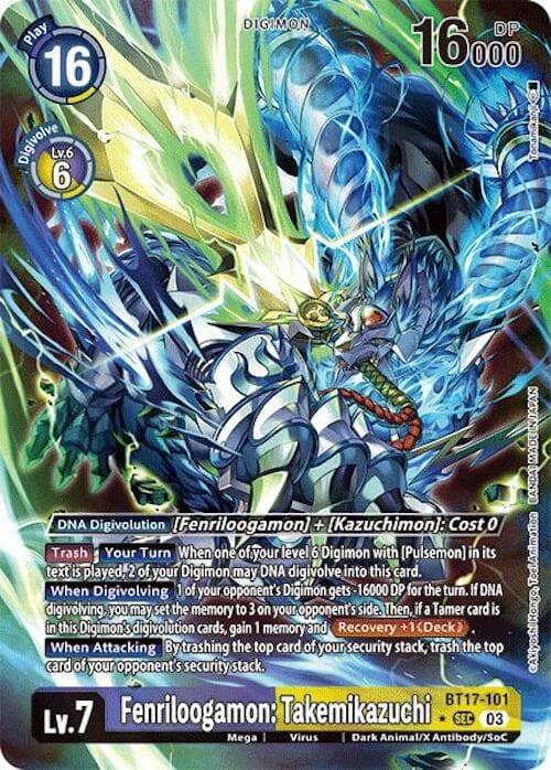 Fenriloogamon: Takemikazuchi (Alternate Art) — Secret Crisis card