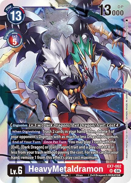 HeavyMetaldramon — Digimon LIBERATOR card