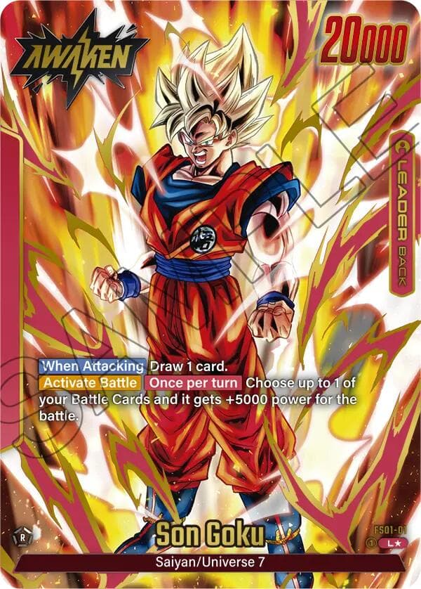 Son Goku - FS01-01 (Gold) — Fusion World Promotion Cards and Packs card
