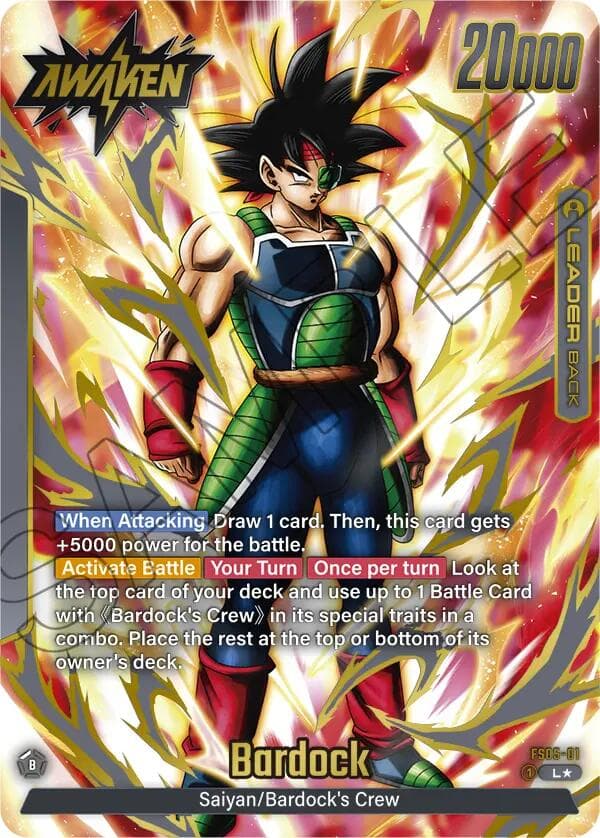 Bardock - FS05-01 (Gold) — Fusion World Promotion Cards and Packs card