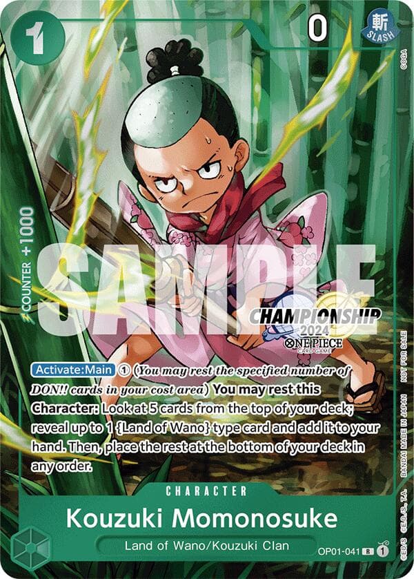 Kouzuki Momonosuke (CS 2024 Celebration Pack) — One Piece Promotion Cards card