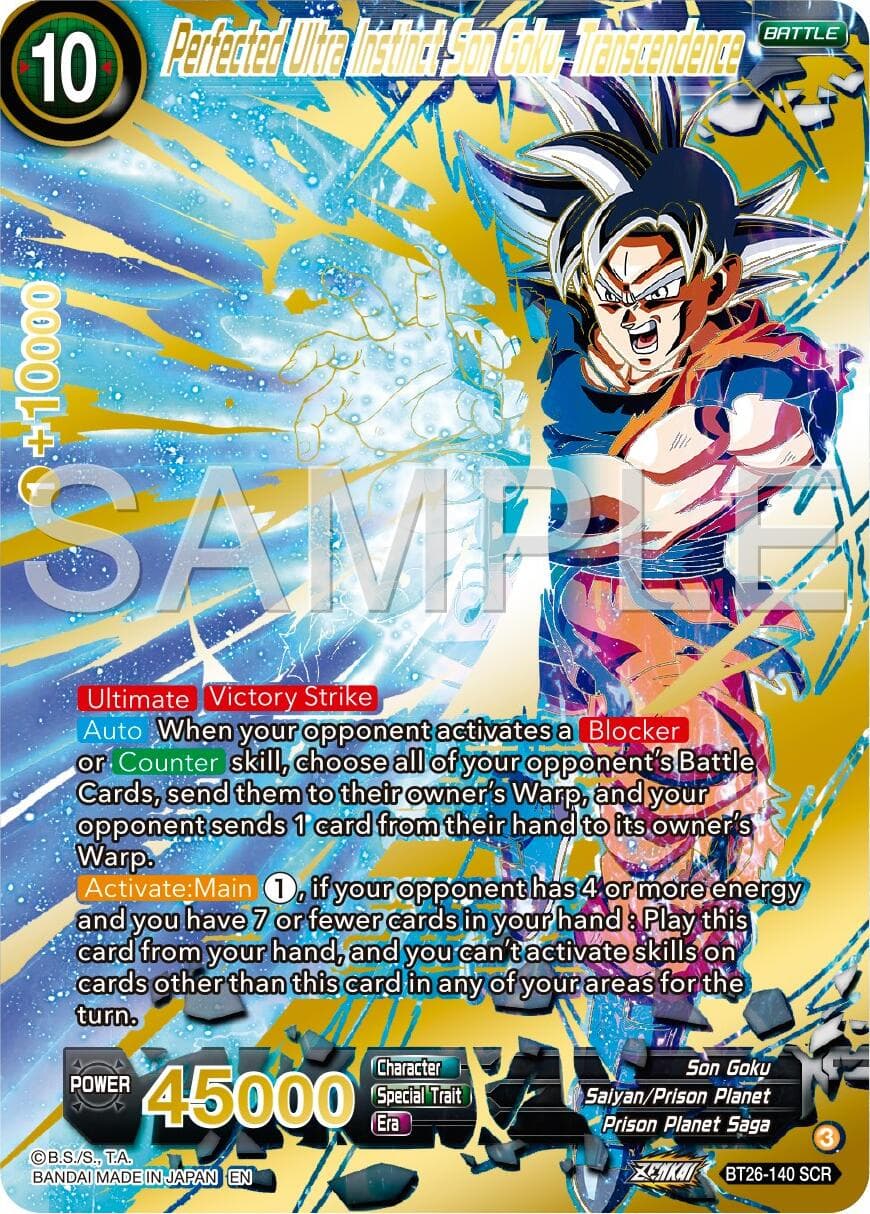 Perfected Ultra Instinct Son Goku, Transcendence — Ultimate Advent card