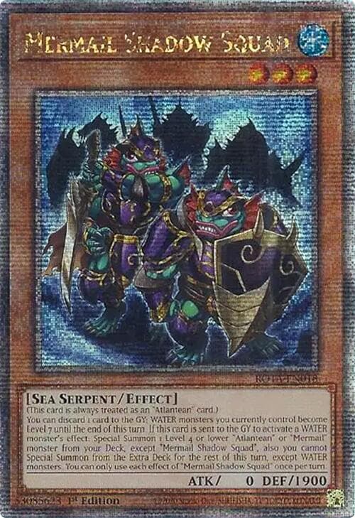 Mermail Shadow Squad (Quarter Century Secret Rare) — Rage of the Abyss card