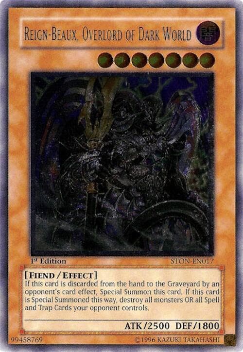 Reign-Beaux, Overlord of Dark World (UTR) — Strike of Neos card