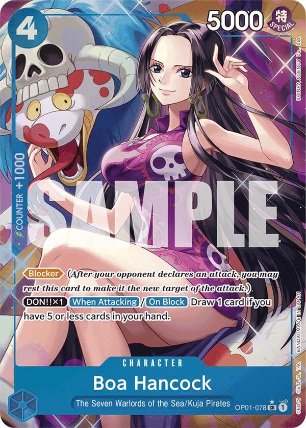 Boa Hancock (OP01-078) (Alternate Art) — Premium Booster -The Best- card
