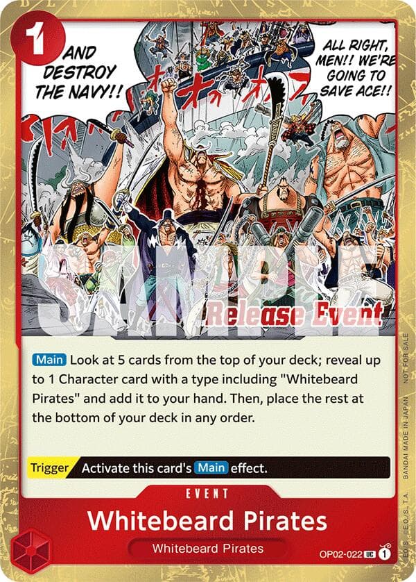 Whitebeard Pirates (ST15 - ST20 Release Event Winner Pack) — One Piece Promotion Cards card
