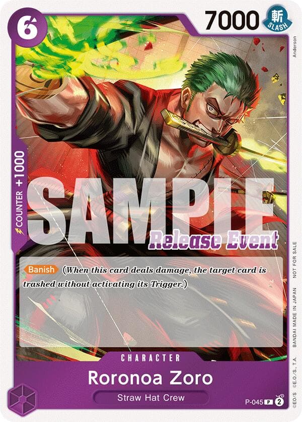 Roronoa Zoro (ST15 - ST20 Release Event Winner Pack) — One Piece Promotion Cards card