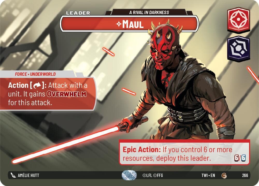 Maul - A Rival in Darkness (Showcase) — Twilight of the Republic card
