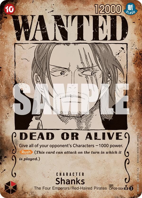 Shanks (004) (Wanted Poster) — Emperors in the New World card