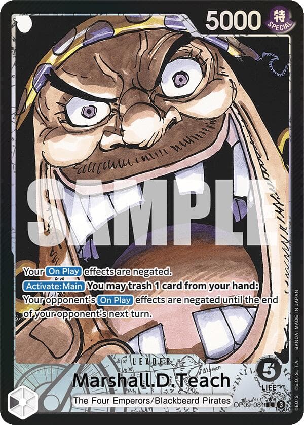 Marshall.D.Teach (081) (Parallel) — Emperors in the New World card