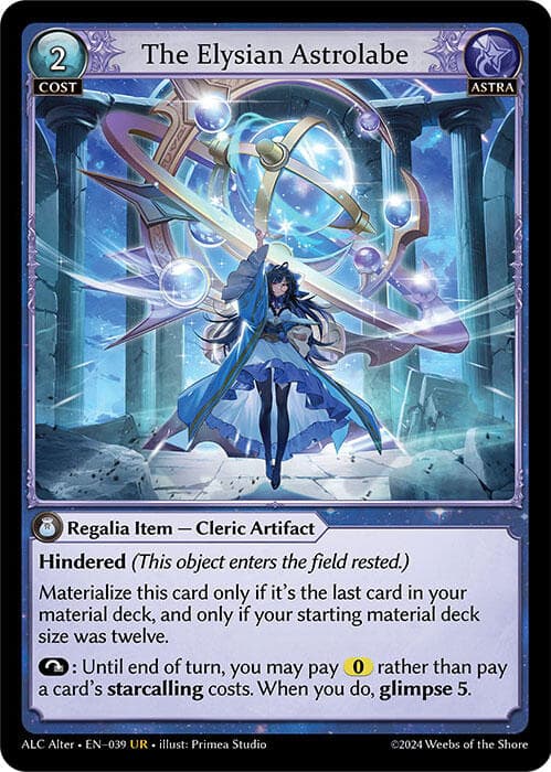 The Elysian Astrolabe — Alchemical Revolution Alter Edition card