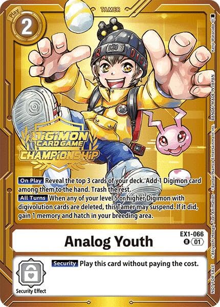Analog Youth (Championship 2024 Tamers Pack) — Classic Collection card