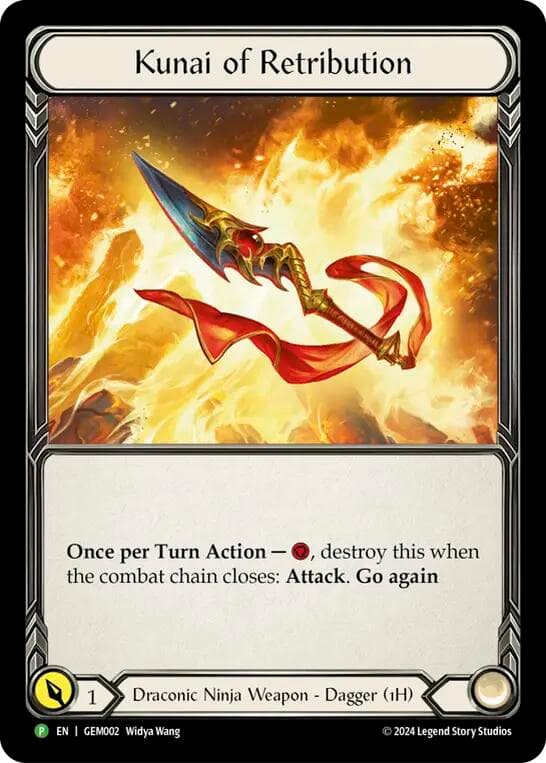 Kunai of Retribution - GEM002 — GEM Pack 1 card