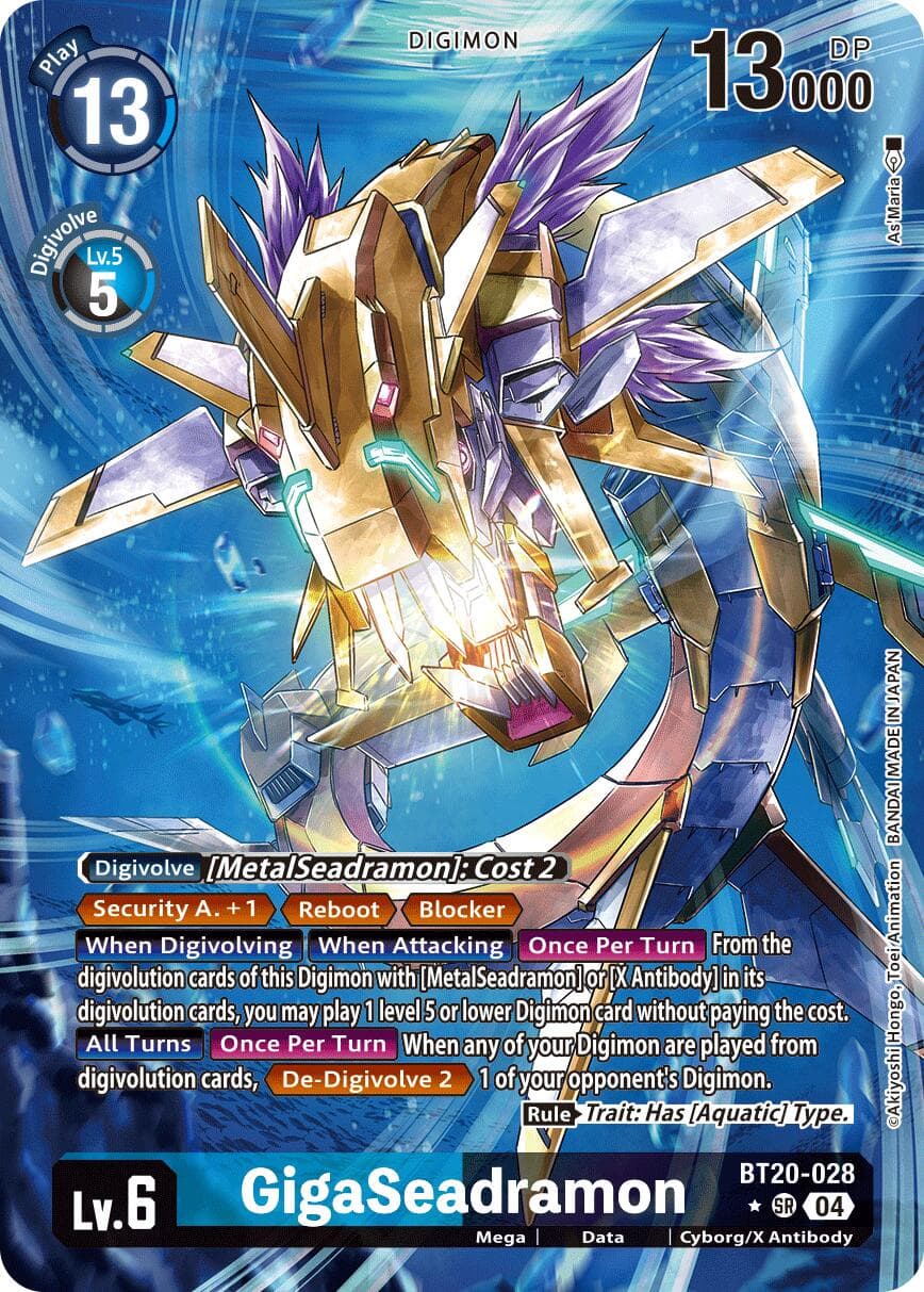 GigaSeadramon (Alternate Art) — Release Special Booster 2.5 card