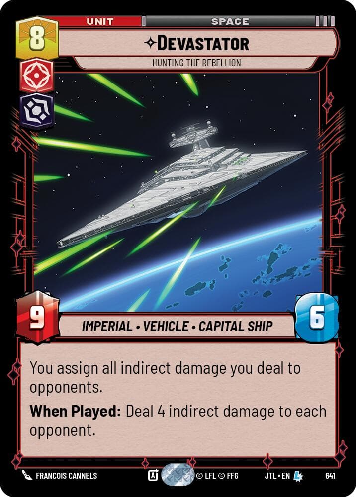 Devastator - Hunting the Rebellion (Foil) — Jump to Lightspeed card