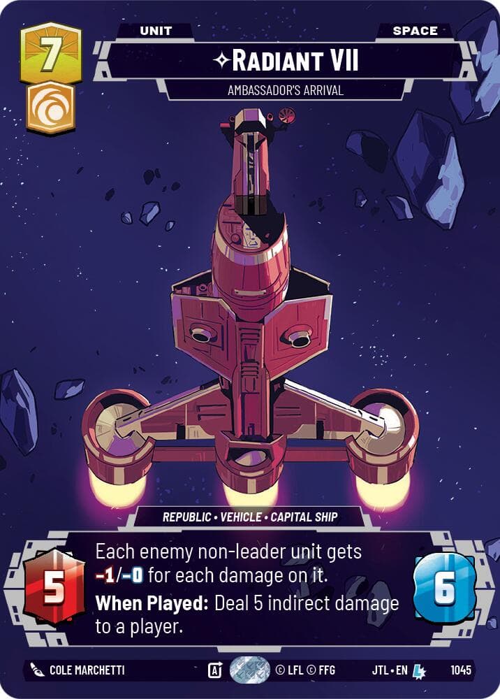Radiant VII - Ambassadors' Arrival (Prestige) — Jump to Lightspeed card