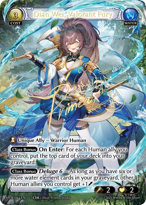 Dian Wei, Valorant Fury (CSR) — Abyssal Heaven card