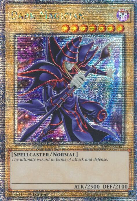 Dark Magician (New Art) (Quarter Century Secret Rare) — Quarter Century Stampede card